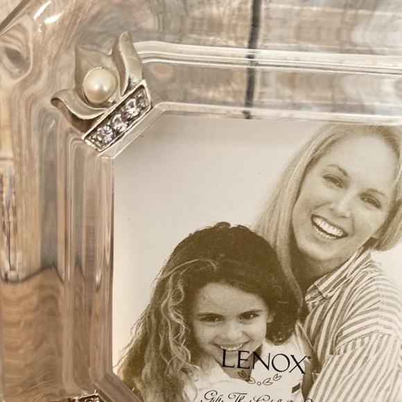 Lenox Faux Diamonds and Pearls Crystal Picture Frame - Picture 2 of 5